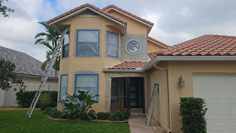 Exterior surface preparation before painting — Boca Raton, FL
